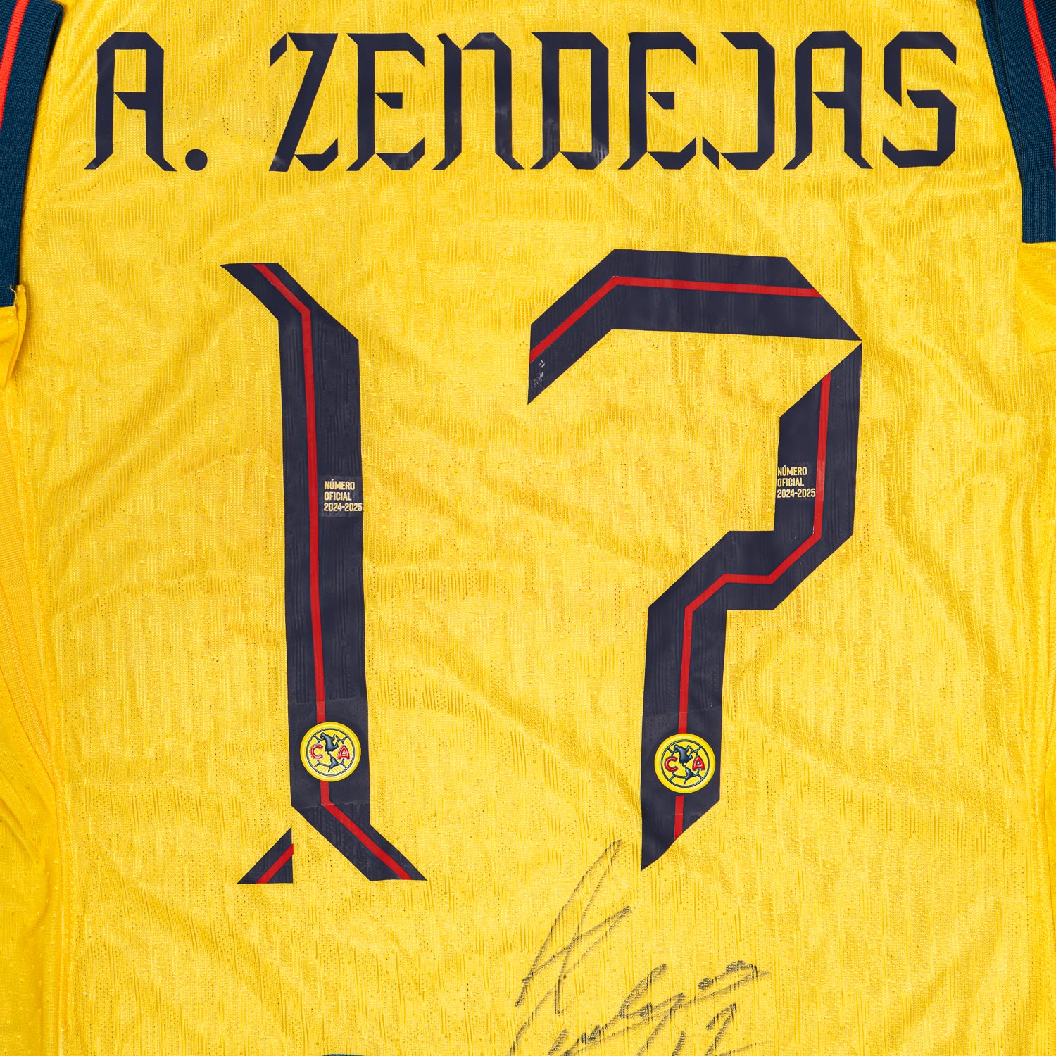 Jersey Firmado Alejandro Zendejas - Club América